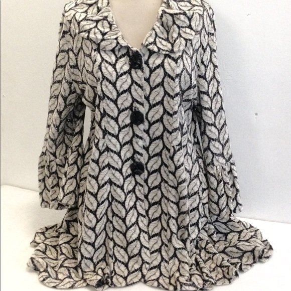 I C by Connie K Tops - Lagenlook Boho Lightweight Sweater Tunic Jacket
